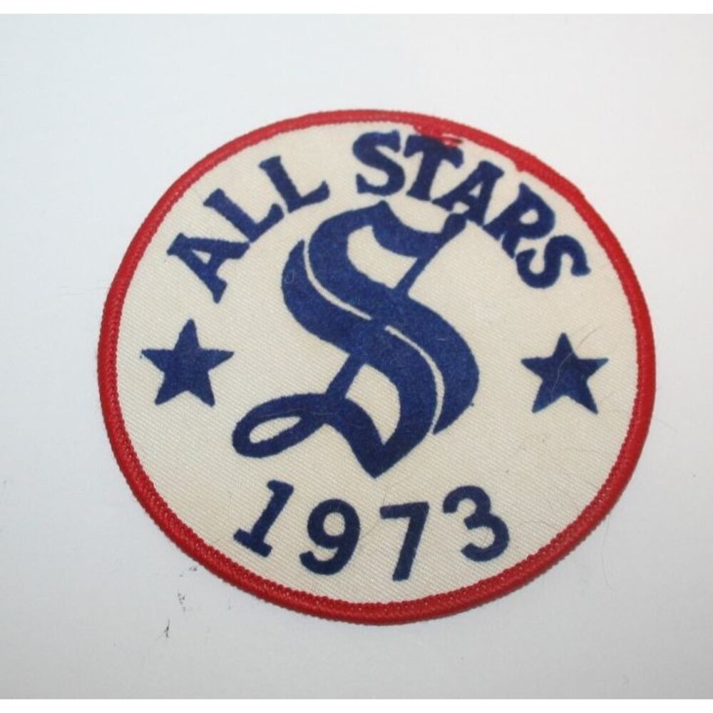 All Star 1973 Themed Embroidered Sew on Patch Clothing 80's Retro